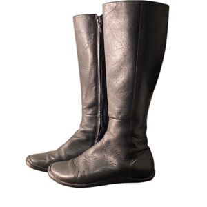 Tsubo Black Over the Knee Leather Boots